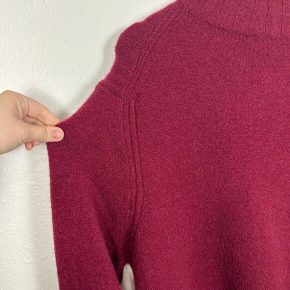 JCREW 2XL Maroon Red Marino and Alpaca Wool Blend Turtleneck Sweater - Picture 4 of 12